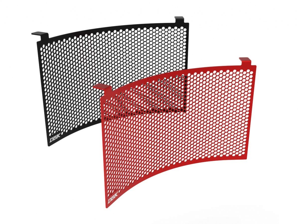 DBK Special Parts (Ducabike) Aluminum Radiator Guard for the Ducati Supersport /S, Hypermotard 950 /SP (19-24 only), Diavel 1260, & Monster 1200 / 821 DBK Special Parts (Ducabike) Aluminum Radiator Guard for the Ducati Supersport /S, Hypermotard 950 /SP (19-24 only), Diavel 1260, & Monster 1200 / 821